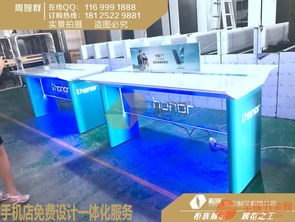 蘭州榮耀手機配件柜與體驗臺 廠家現貨供應，專業展覽服務一體化解決方案
